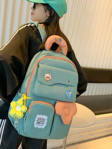 Вместительный и большой школьный рюкзак, свежая небольшая сумка, Гонконг