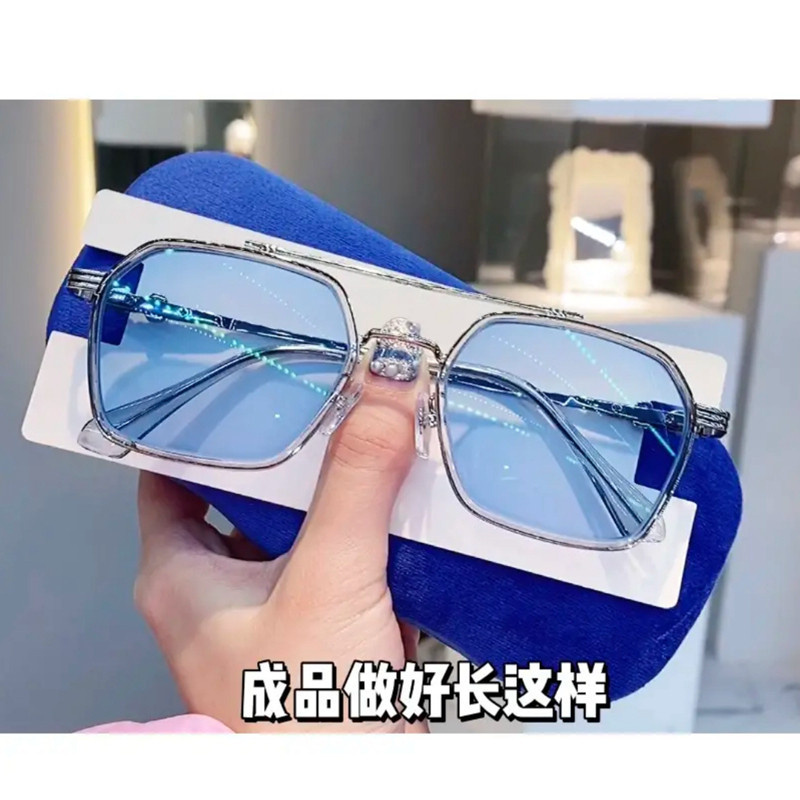 Chitu glasses K0037 bronze king Jue slag male silver large frame myopia glasses men and women with the same can be equipped with myopia astigmatism