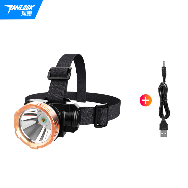 【探露】头戴式LED强光充电头灯