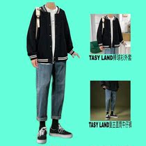 tasy land original 2021 spring and autumn mens baseball shirt coat Tide brand loose Joker jacket mens GF wear