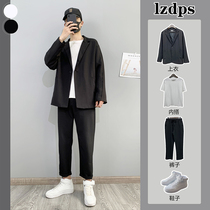 Little red book tide men wear spring and autumn skull handsome suit coat men loose and leisure long sleeve suit suit