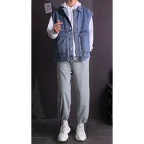 Little Red Book Book Men Wear Fashion Sleeveless Campers Male Fashion Bar Band Cowboy Cowboy Cowboy Cover Suite