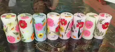 Warm and romantic about aromatherapy embossed candles handmade materials send tutorial 25 sets to order