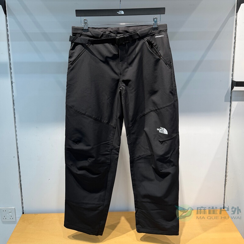 26 New Autumn and Winter Models Thenorthface Outdoor Men's Fleece-Lined Warm Windproof Straight Casual Pants 8Kgj