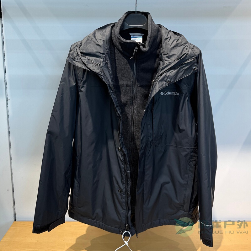 Autumn and Winter Columbia Outdoor Men's Waterproof Fleece-Lined Three-In-One Jacket We6508