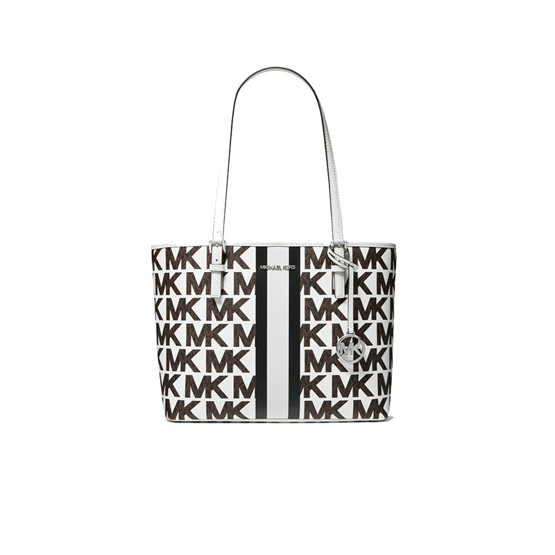 Michael Kors New Printed Striped Logo Handbag Shoulder Tote Bag 35S1Stvt2B