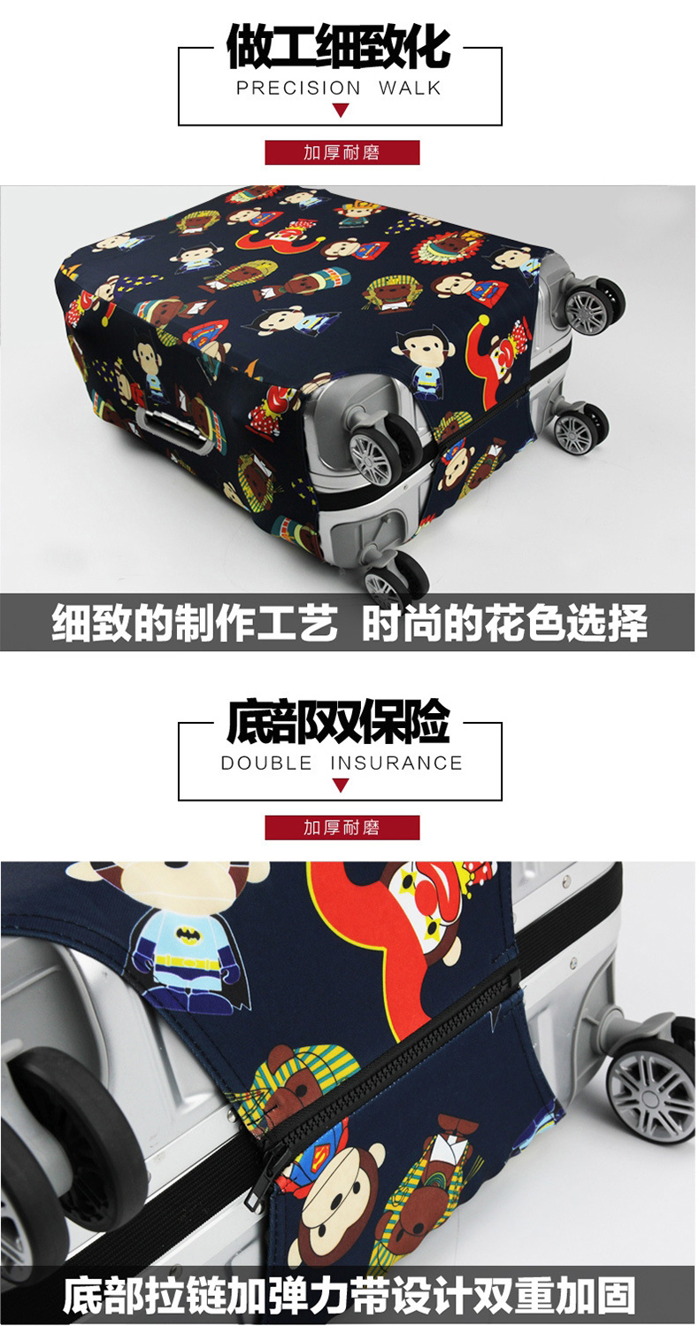 LEANCCE đàn hồi hành lý trường hợp xe đẩy trường hợp du lịch bụi che bag protector 20 24 28 inch 30 inch vali rimowa