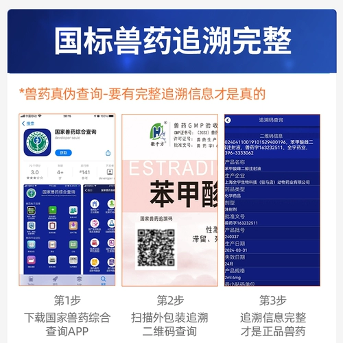 Ветеринарный инъекцию бензоата эстрадиола, противовоспалительные и индуцированные роды у свиноводных, скотоводов и овец, кошек и собак, эструса, овуляция, индуцированная овуляцией