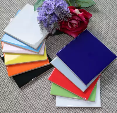 Color tiles 100X100 kindergarten flat hypotenuse glazed tiles Kitchen bathroom wall tiles Outdoor engineering tiles