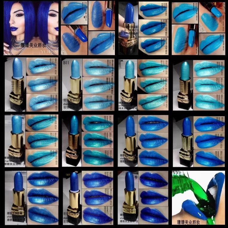 Free Shipping 21 Colors Film Special Effects Cosplay Royal Blue Lipstick Blue Lipstick Dark Blue Glitter Blue Lipstick Free Shipping 21 Colors Film Special Effects Cosplay Royal Blue Lipstick Blue Lipstick Dark Blue Glitter Blue Lipstick