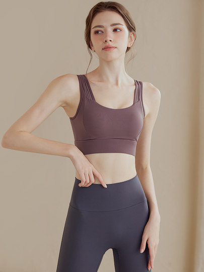 High-Intensity Sports Bra for Women, Shock-Proof Running, Breast-Retracting, Professional Fitness Vest, Yoga Bra, Skipping Rope, Anti-Sagging