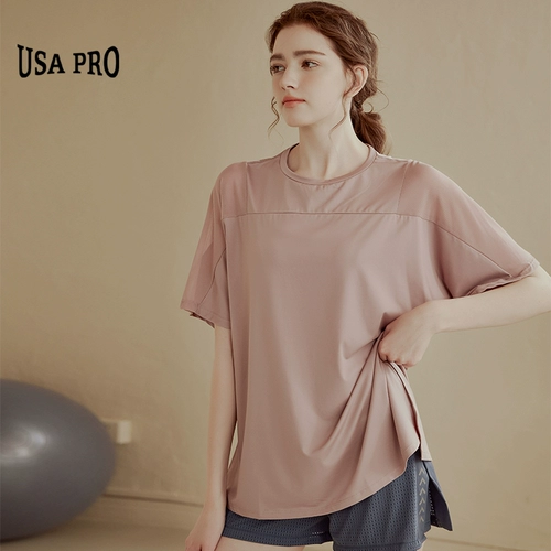 Спортивная быстросохнущая дышащая летняя тонкая футболка для спортзала для йоги, короткий рукав, для бега, впитывает пот и запах