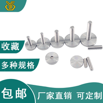 Stainless steel m6 m8 single head solid mirror nail solid decorative nail glass fixing nail screw solid acrylic plate