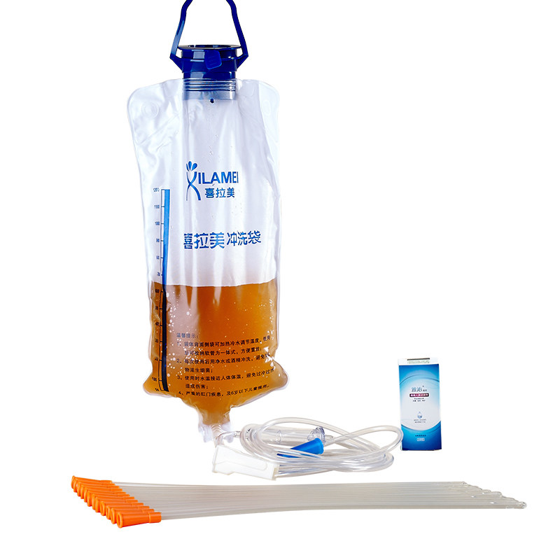 Xilamera 1200ml defecation bowel cleaner Intestinal flushing bag bucket coffee enema bag bottle delivery drainage tube