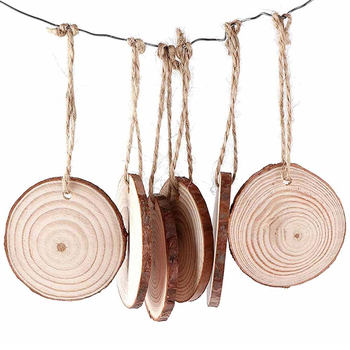 Free hole punched log chip creative ring creation materials