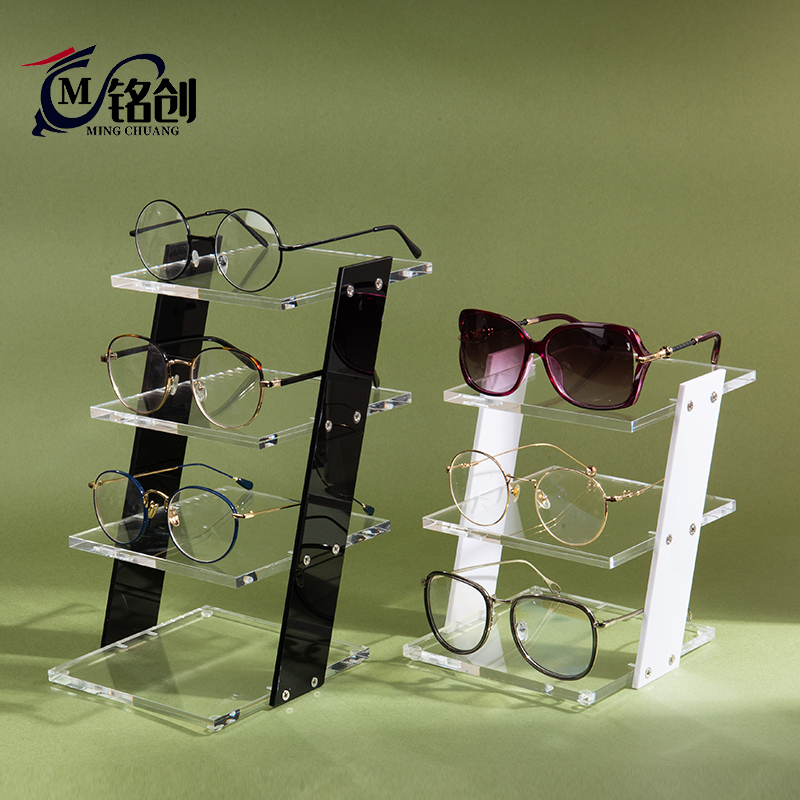 Transparent Acrylic Glasses Display Stand, Sunglasses Display Stand, Glasses Store Counter Glasses Display Props