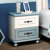 American bedside table white bedside cabinet European bedroom storage cabinet simple modern Mini Storage Cabinet