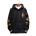 2019 xuân mới nam áo len dài tay trùm đầu thanh niên học sinh đẹp trai áo khoác nam hàng đầu - Áo len hoodie đỏ Áo len