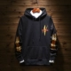 2019 xuân mới nam áo len dài tay trùm đầu thanh niên học sinh đẹp trai áo khoác nam hàng đầu - Áo len hoodie đỏ