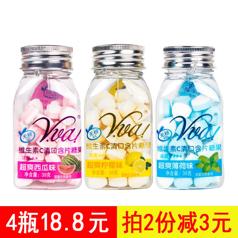 Chifeng Vitamin C No Sugar Mint Sugar Clear Mouth Lozenge with Sugar Lemon Watermelon Talk Plum Fruit Taste Candy