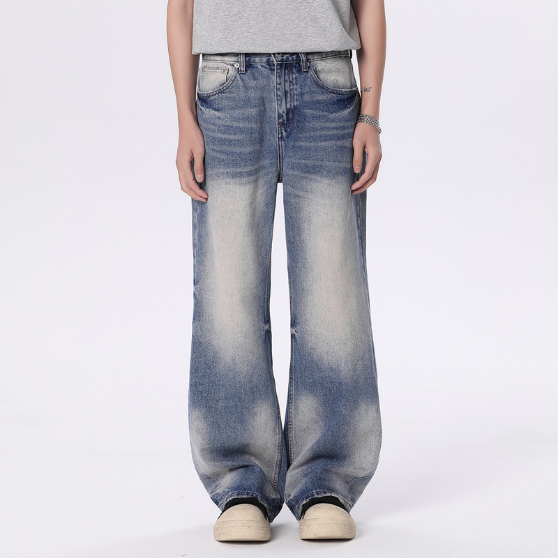 Zheng Bifan Cnie Fanyue [Heavyweight Denim] 2026 Spring American-Style Loose-Fitting High-Waisted Straight-Leg Jeans for Men