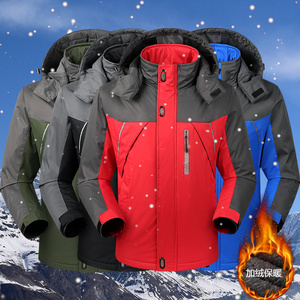 户外冲锋衣男女潮牌加绒加厚