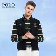 Hoa Kỳ Paul Polo mùa thu và mùa đông mới vest nam vest vest vai trung niên không tay đứng cổ áo đan bông