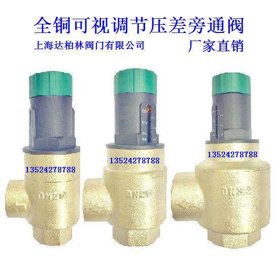 Shanghai Dabolin Valve Co., Ltd. Air-conditioning heat pump differential pressure bypass valve visually adjustable differential pressure bypass valve