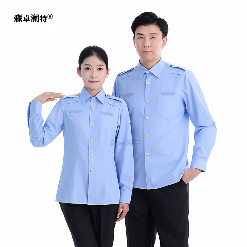 New In-Stock Spring and Autumn Traffic Emergency Long-Sleeve Shirts for Men and Women Workwear