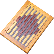 Student cushion Summer breathable chair cushion Classroom stool chair cooling pad Wooden frame hollow grid Mahjong fart pad