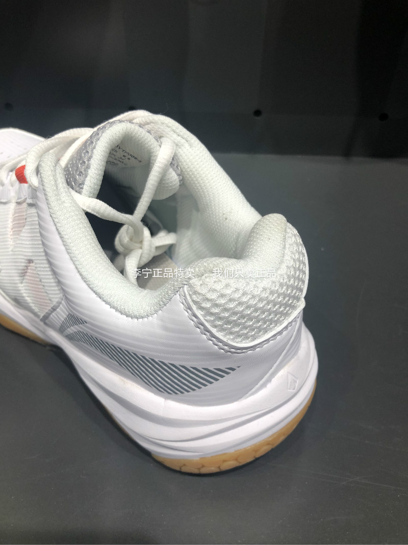 Giày cầu lông chính hãng Li Ning dành cho nam và nữ mẫu đôi giày nhỏ màu trắng Giày chống trơn trượt chống trượt AYTP009 / 008 - Giày cầu lông giày thể thao adidas nữ