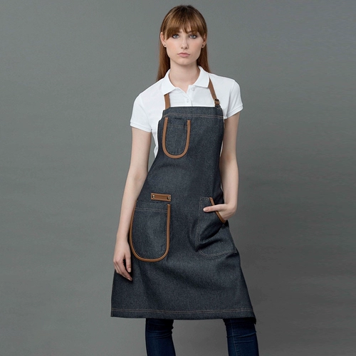 Модный кофейный милый искусственный фартук подходит для мужчин и женщин для работы, в корейском стиле, делается под заказ