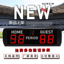 Ganxin wireless remote control game electronic scoreboard LED multi-function basketball badminton table tennis scoreboard