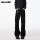 летние джинсы cleanfit summer bootcut black scimitar с микро-притачкой, мужские приталенные прямые брюки vibe American mini 3