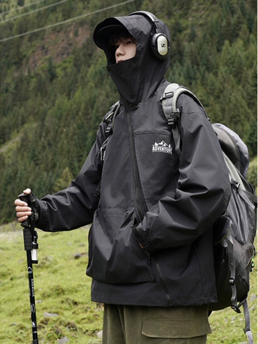 Мужская дорожная ветрозащитная куртка, водонепроницаемые универсальные альпинистские спортивные гидрогелевые шарики, США