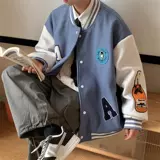 Бейсбольная осенняя трендовая форма, куртка для школьников для влюбленных для отдыха, в корейском стиле, оверсайз