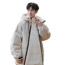 Submachine clothes down clothes Mens 2023 Winter new American High Street Outdoor Down Clothing Easy Thickened Casual Jacket