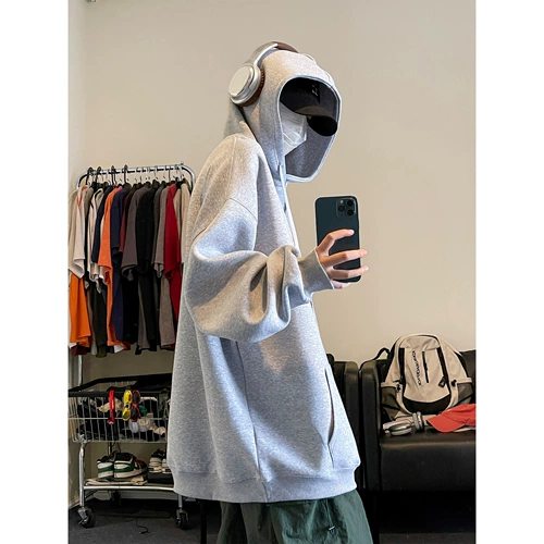 Демисезонная утепленная толстовка, куртка с капюшоном, в американском стиле