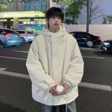 Бархатный зимний японский пуховик, утепленная куртка с капюшоном, джинсы с начесом, подходит для подростков