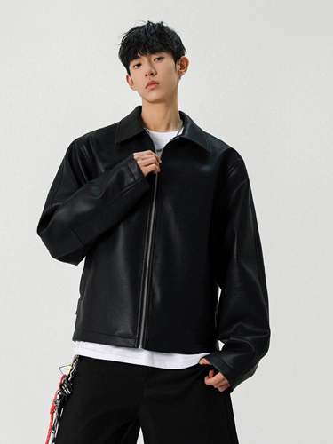 Осенняя элитная полиуретановая куртка, США, свободный крой