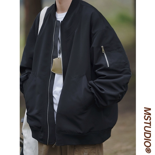 Бейсбольная форма, мужская осенняя ретро куртка, в американском стиле, изысканный стиль, свободный крой