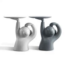 Designer sofa side few Nordic luxury Creative Monkey coffee table small apartment model room simple cement bedside a few