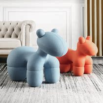 Net Red Pony Chair simple creative childrens toy seat cartoon childlike animal stool modeling adult puppy chair