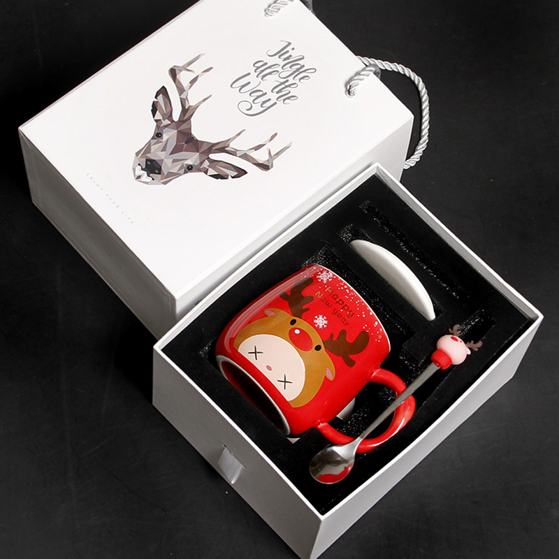 Girlfriends cup set a creative picking office male ceramic keller cup children birthday gift box for cup