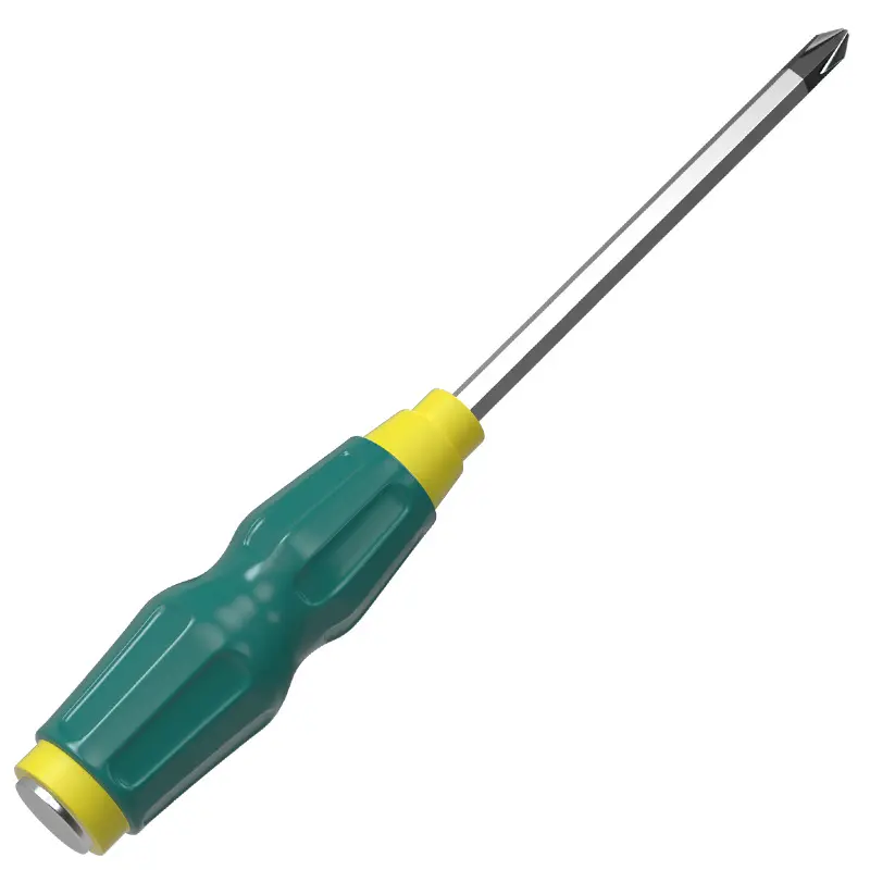 Through-Hole Screwdriver, Can Be Used to Tap, Made of Industrial-Grade Chrome-Vanadium Steel S2, Flat-Head, Phillips-Head, and Slotted Screwdriver