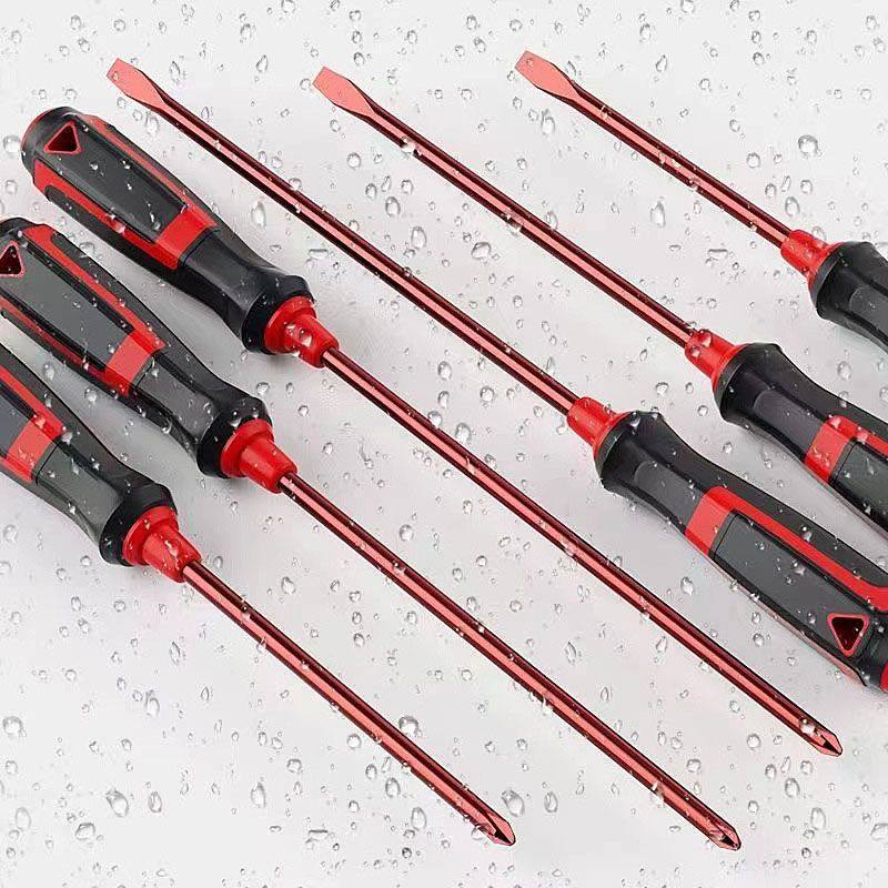 German Imported S2 Alloy Steel Slotted Cross Screwdriver Super Hard Japanese Industrial Grade Screwdriver Household Tool Set