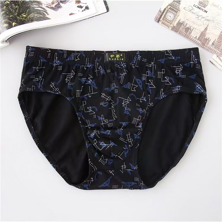 5 tải nam đồ lót tam giác bông Quần short cotton nam đồ lót cotton thoáng khí thanh niên eo ngắn quần lót thể thao