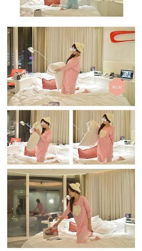 Ưu đãi đặc biệt phiên bản tiếng Hàn của mùa xuân và mùa thu cotton nữ dài tay quần pyjama phù hợp với phim hoạt hình thường phục vụ cotton kích thước lớn bộ mặc nhà thu đông