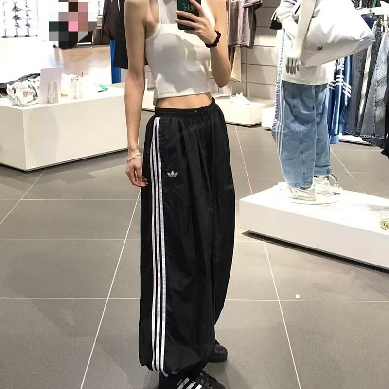 Big Brand Discounts | Limited Time Offer | Jennie's Same Style Unisex Sports Pants, Loose Wide-Leg Pants, Straight-Leg Pants, Long Pants