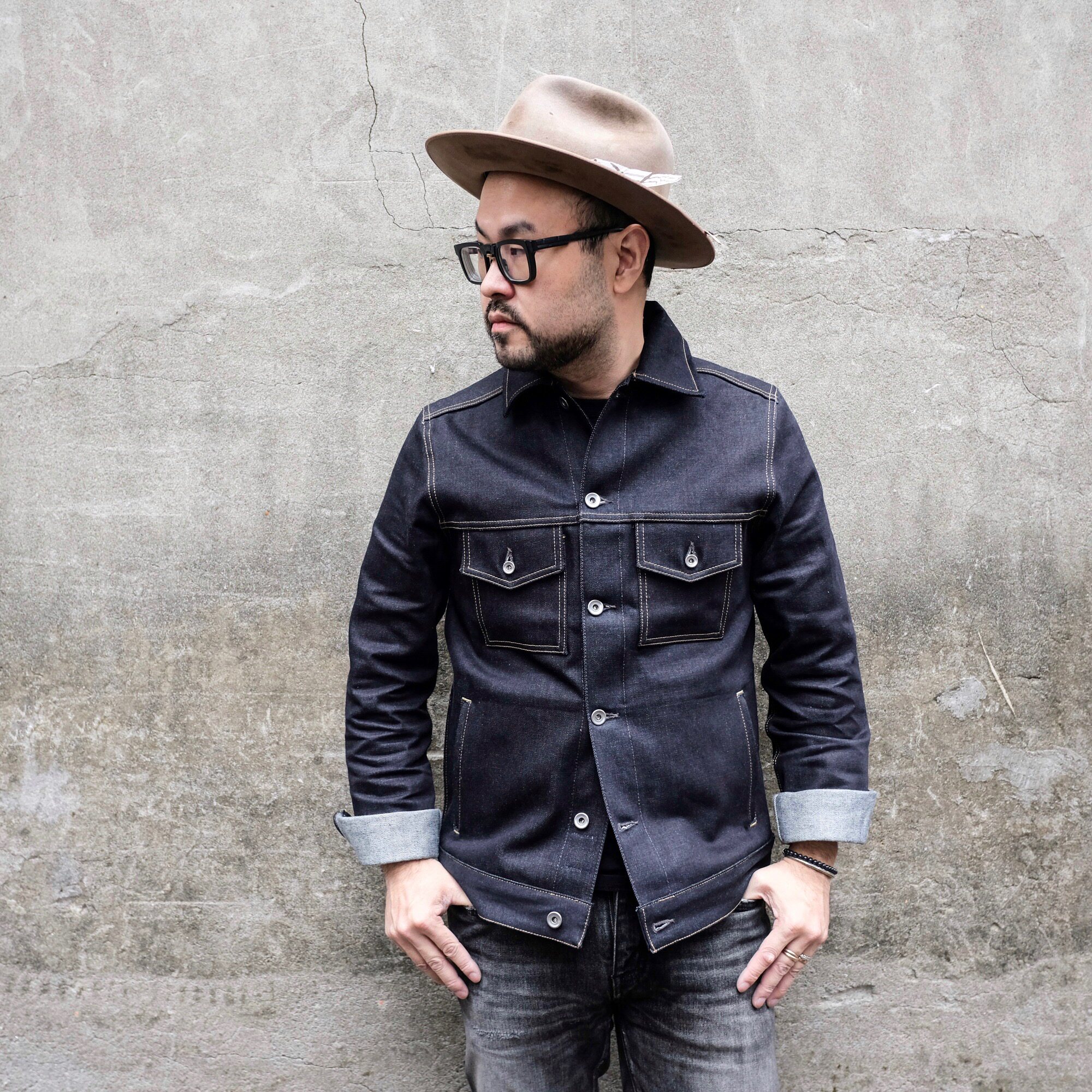 Shop owner pushes limited-time promotion of COF Studio Classic Candiani heavy 16oz denim jacket